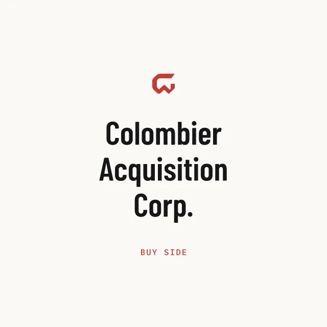 Buy side: Colombier Acquisition Corp.