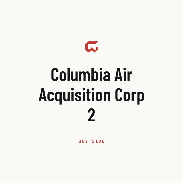 Buy side: Columbia Air Acquisition Corp 2