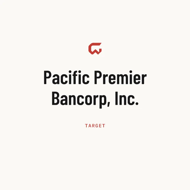 Target: Pacific Premier Bancorp, Inc.