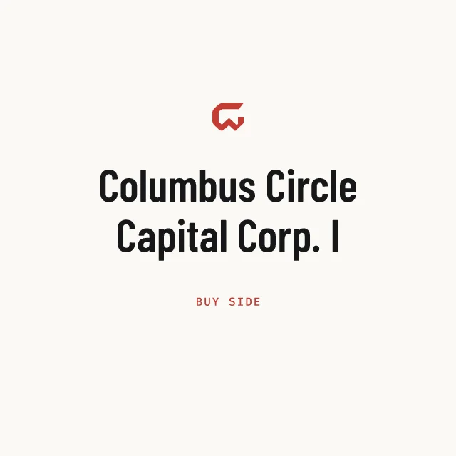 Buy side: Columbus Circle Capital Corp. I