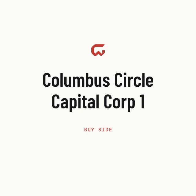 Buy side: Columbus Circle Capital Corp 1