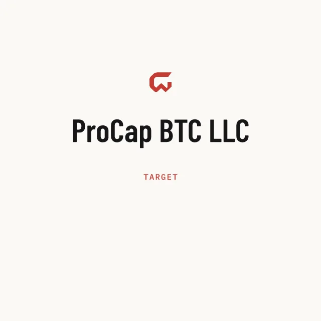 Target: ProCap BTC LLC