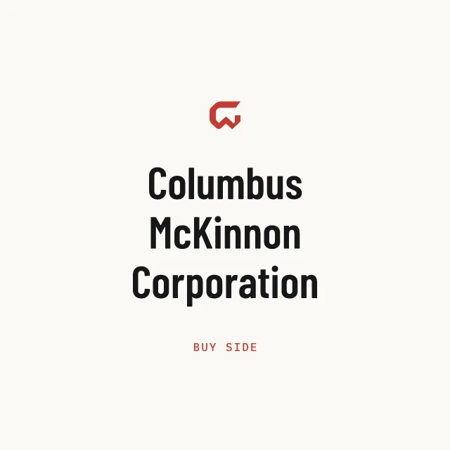 Buy side: Columbus McKinnon Corporation