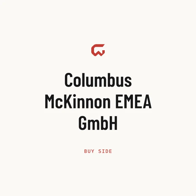 Buy side: Columbus McKinnon EMEA GmbH