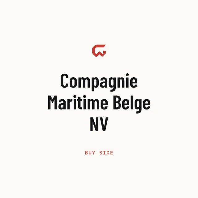 Buy side: Compagnie Maritime Belge NV