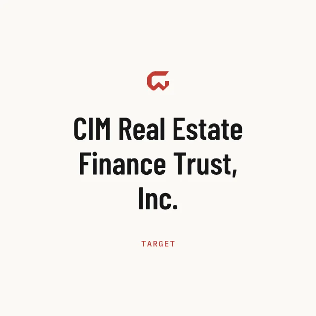 Target: CIM Real Estate Finance Trust, Inc.
