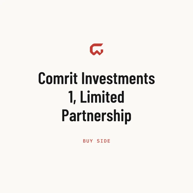 Buy side: Comrit Investments 1, Limited Partnership