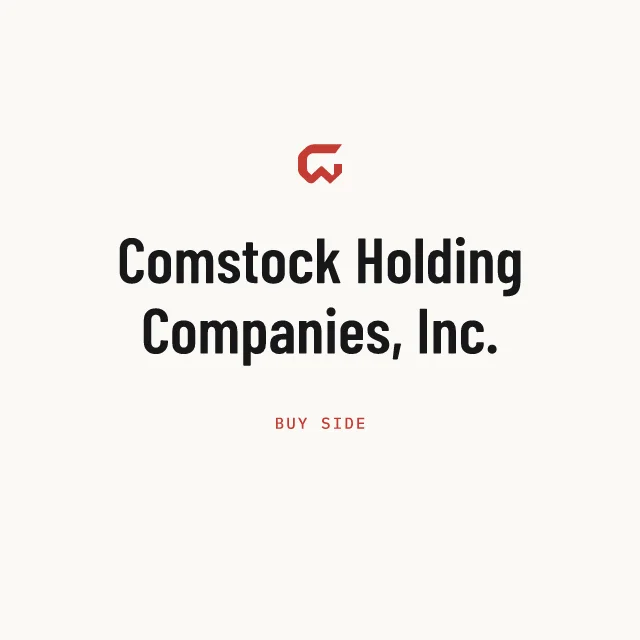 Buy side: Comstock Holding Companies, Inc.