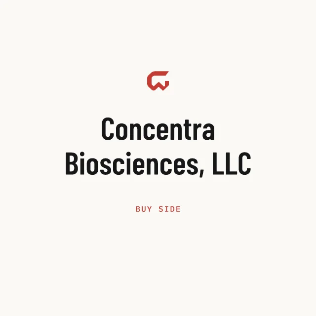 Buy side: Concentra Biosciences, LLC