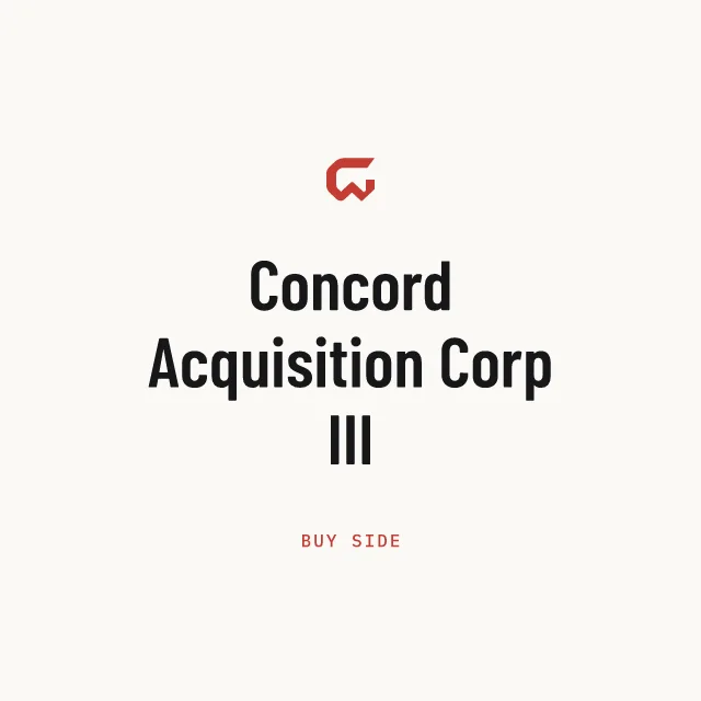 Buy side: Concord Acquisition Corp III
