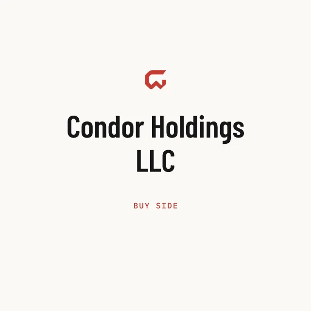 Buy side: Condor Holdings LLC