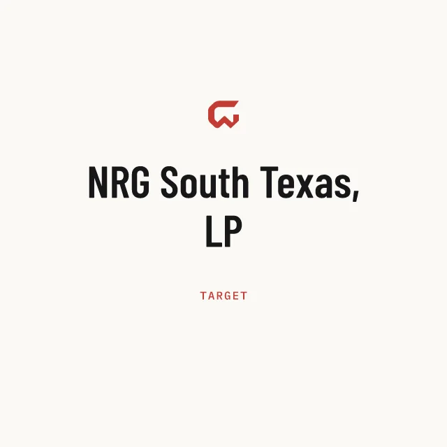 Target: NRG South Texas, LP
