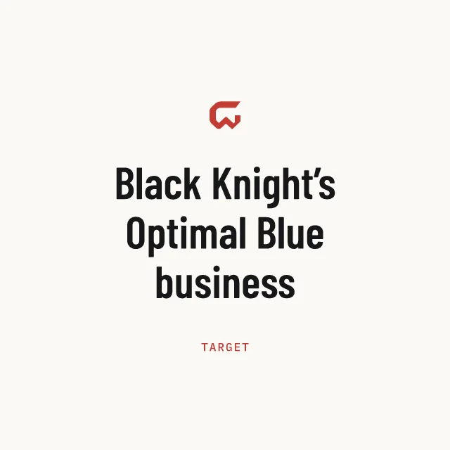 Target: Black Knight’s Optimal Blue business
