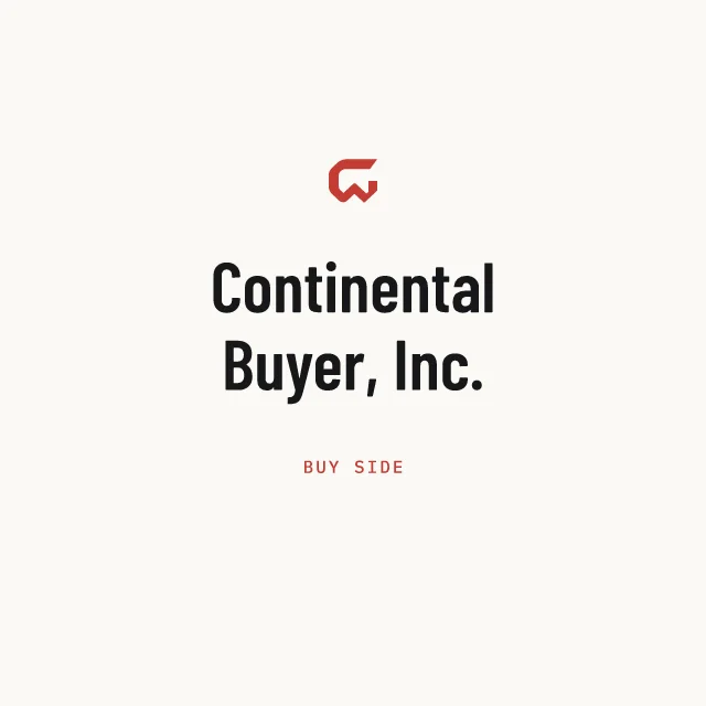 Buy side: Continental Buyer, Inc.