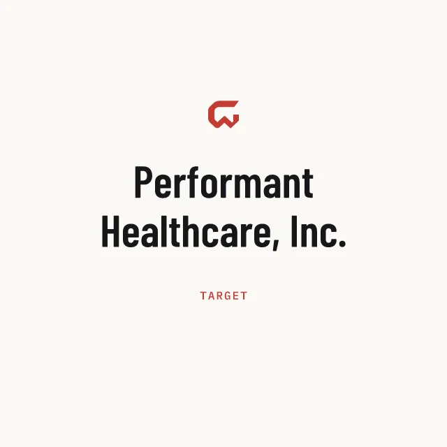 Target: Performant Healthcare, Inc.