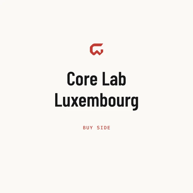 Buy side: Core Lab Luxembourg