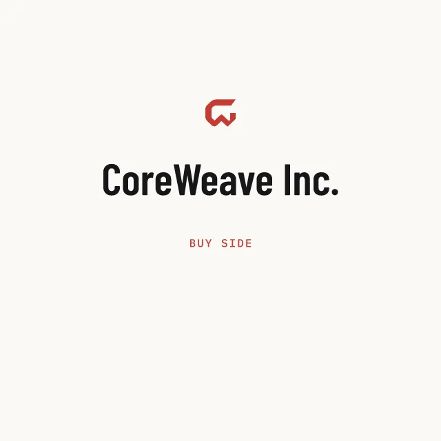 Buy side: CoreWeave Inc.