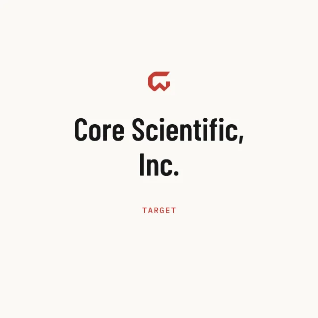 Target: Core Scientific, Inc.