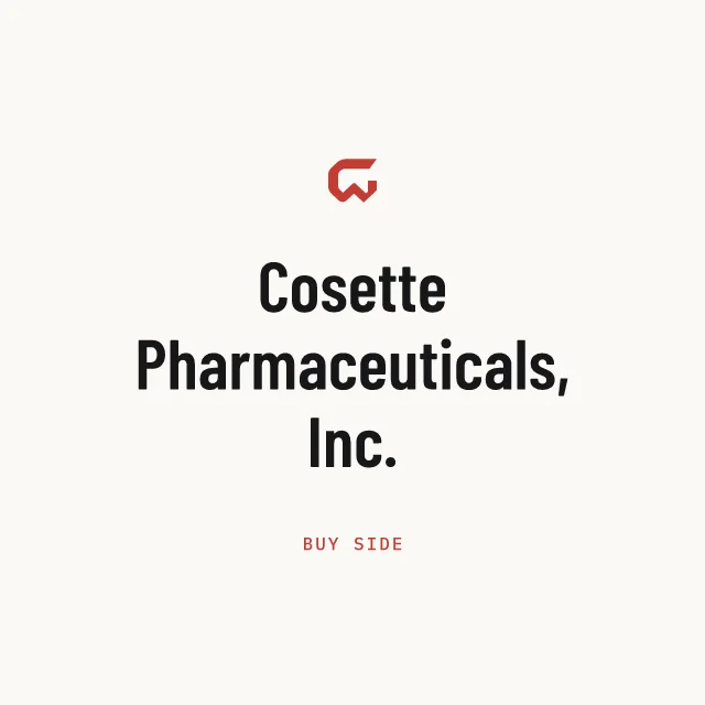 Buy side: Cosette Pharmaceuticals, Inc.