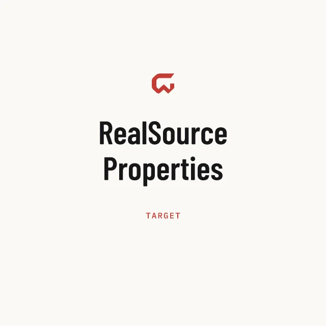 Target: RealSource Properties
