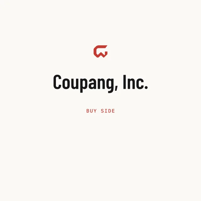 Buy side: Coupang, Inc.