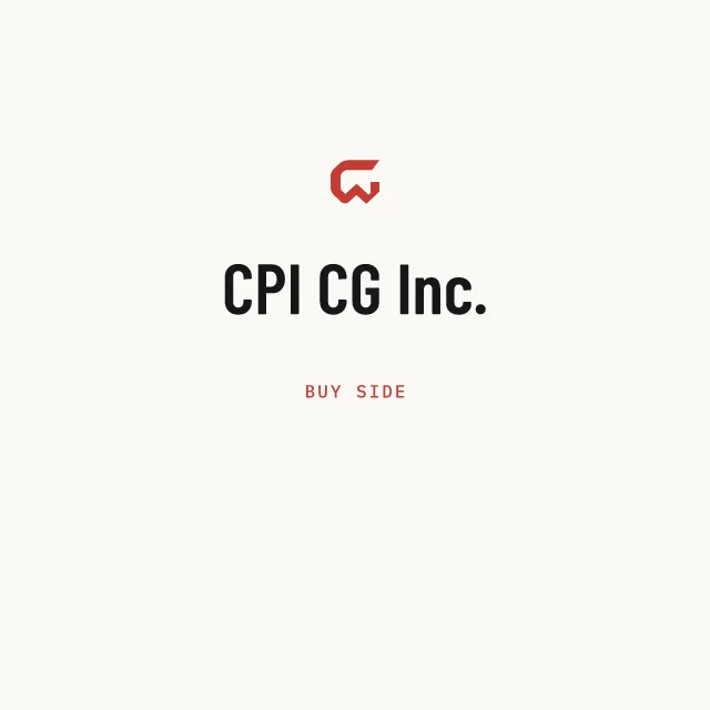 Buy side: CPI CG Inc.