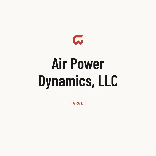 Target: Air Power Dynamics, LLC