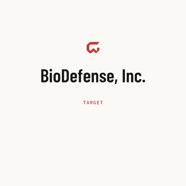 Target: BioDefense, Inc.