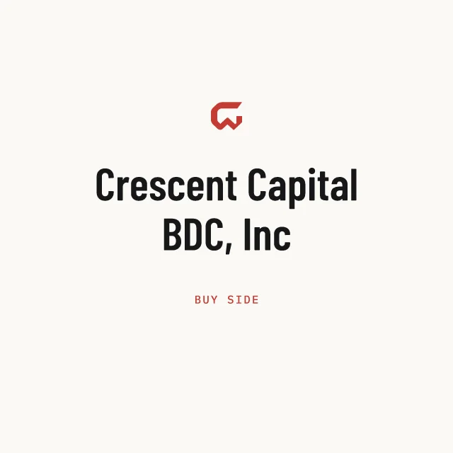 Buy side: Crescent Capital BDC, Inc