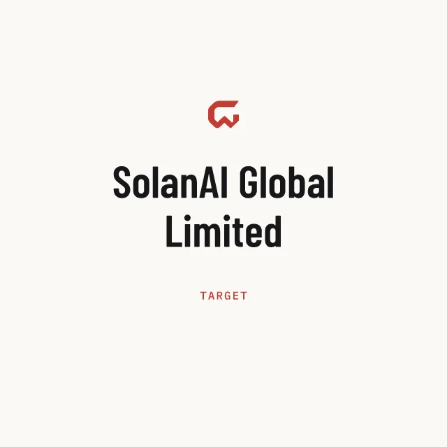 Target: SolanAI Global Limited