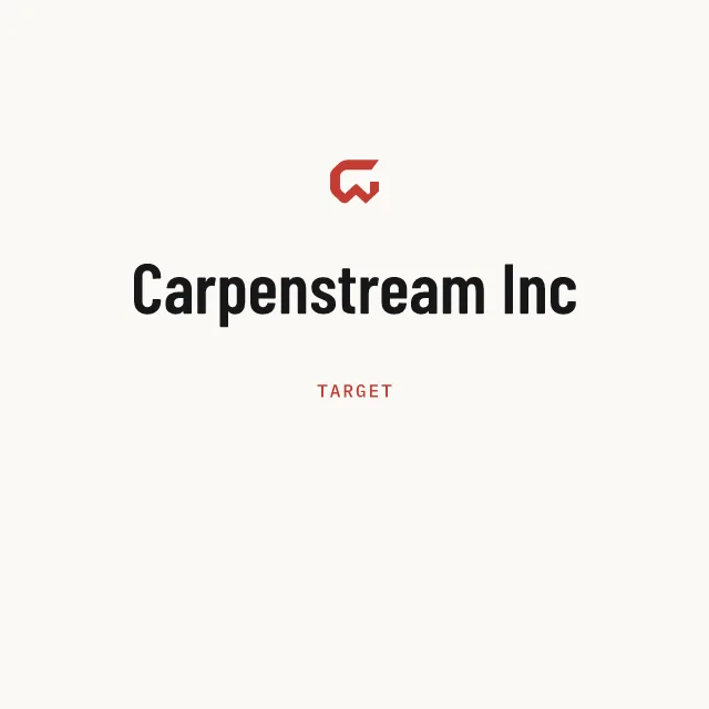 Target: Carpenstream Inc