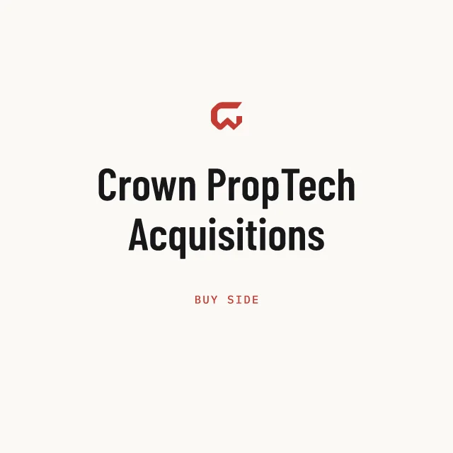 Buy side: Crown PropTech Acquisitions