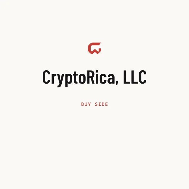 Buy side: CryptoRica, LLC