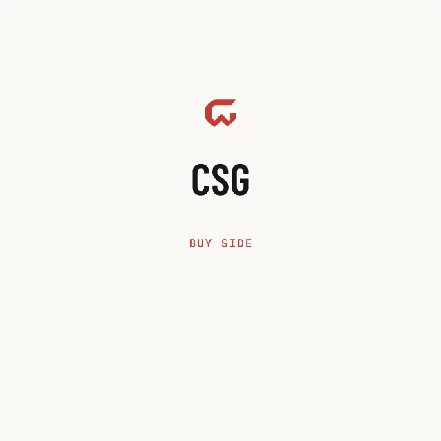 Buy side: CSG