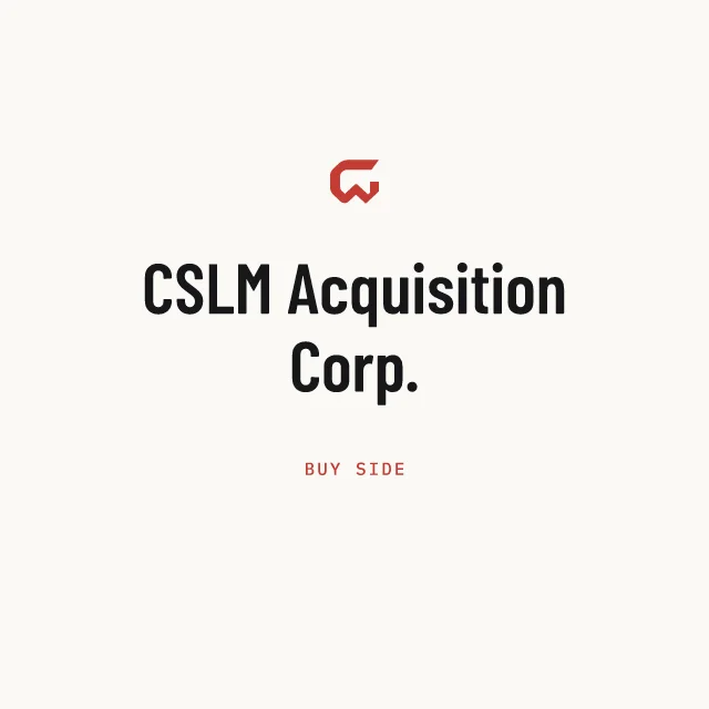 Buy side: CSLM Acquisition Corp.
