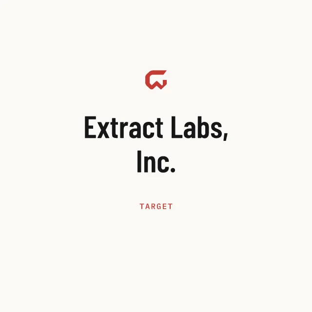 Target: Extract Labs, Inc.