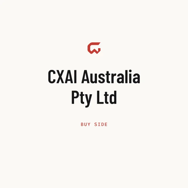 Buy side: CXAI Australia Pty Ltd