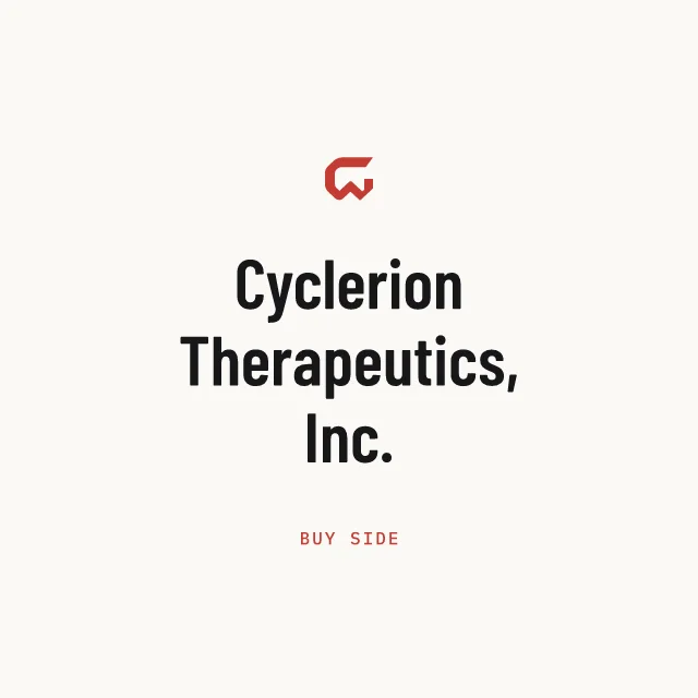 Buy side: Cyclerion Therapeutics, Inc.