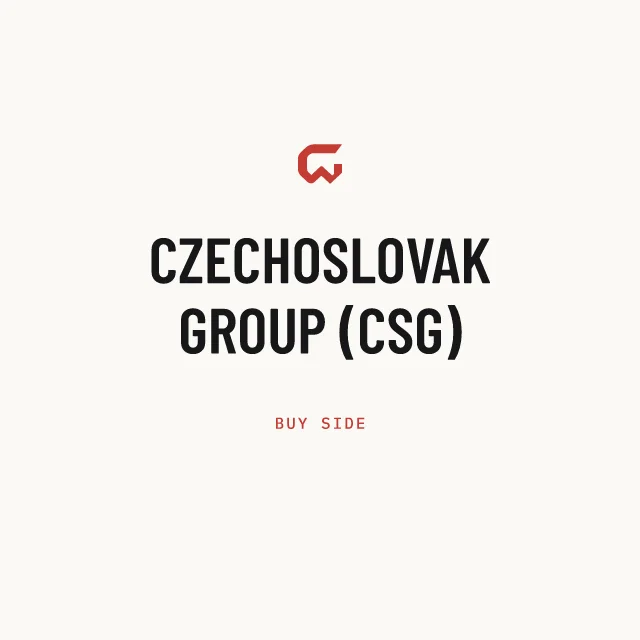 Buy side: CZECHOSLOVAK GROUP (CSG)