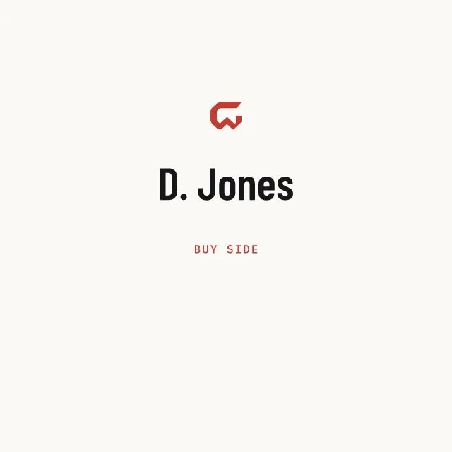 Buy side: D. Jones
