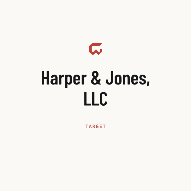 Target: Harper & Jones, LLC