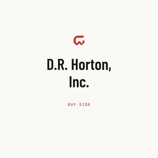 Buy side: D.R. Horton, Inc.