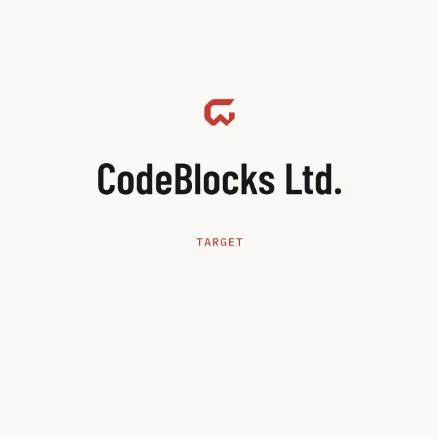 Target: CodeBlocks Ltd.