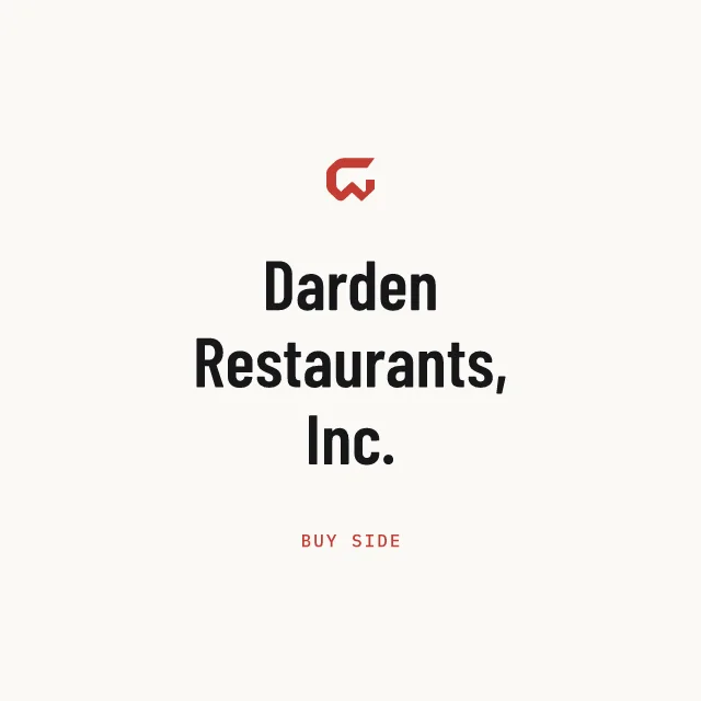 Buy side: Darden Restaurants, Inc.