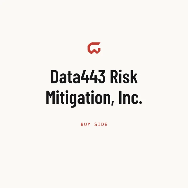 Buy side: Data443 Risk Mitigation, Inc.