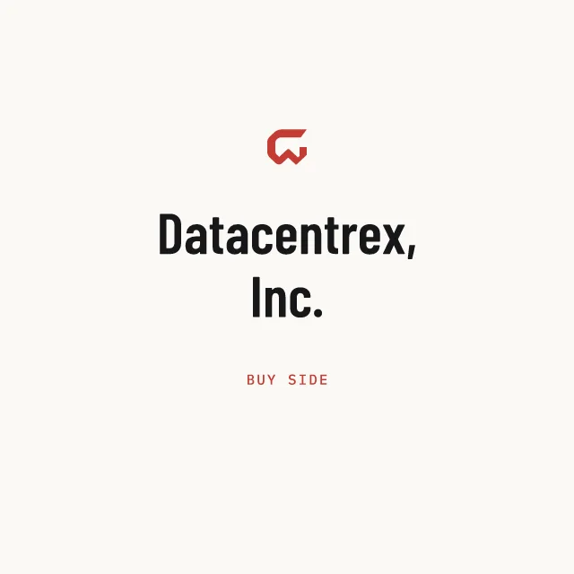 Buy side: Datacentrex, Inc.