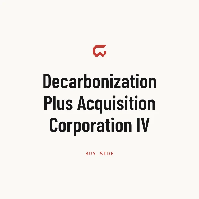 Buy side: Decarbonization Plus Acquisition Corporation IV