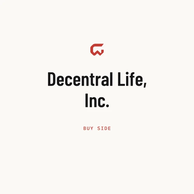 Buy side: Decentral Life, Inc.