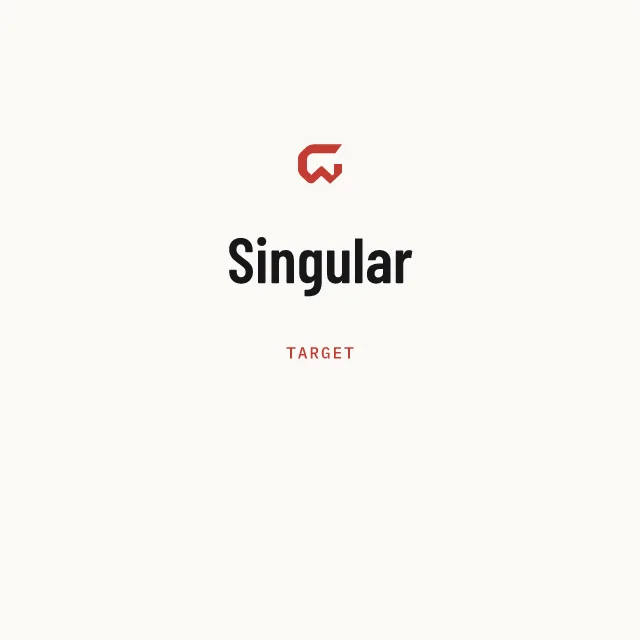 Target: Singular