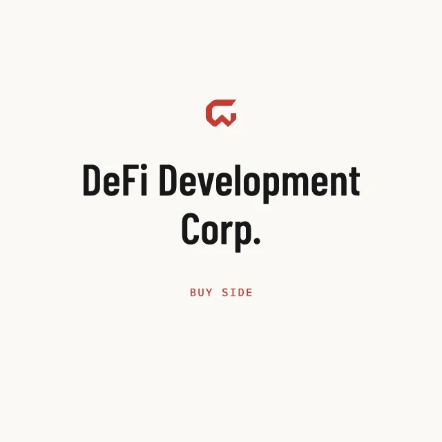 Buy side: DeFi Development Corp.